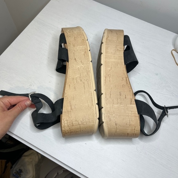 Musse & Cloud Dayana Cushioned Platform Sandal Cork Midsole Sz 10 - Picture 3 of 10
